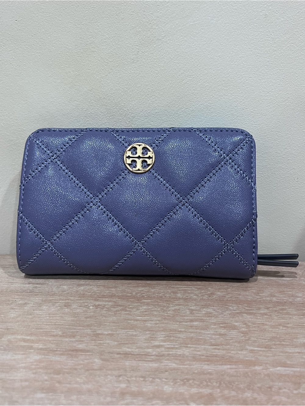 NWT Tory Burch Willa Medium Wallet Dark Lotus